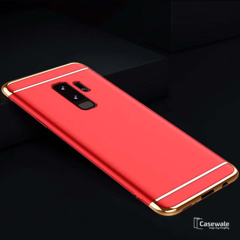Galaxy S9/ S9 Plus Electroplating 3 in 1 Hard Back Case