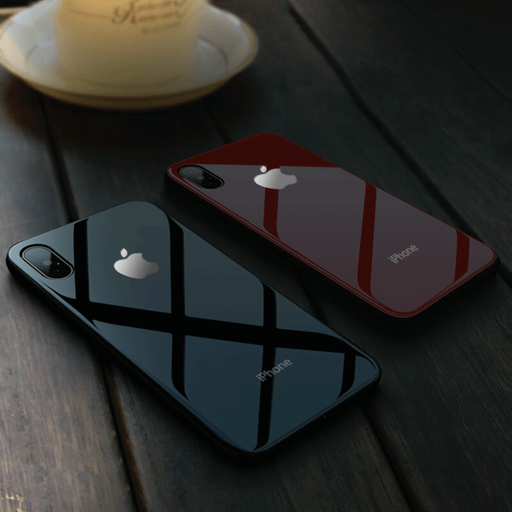 Smooth Luxury LED Light Apple Logo Case For iPhone X,XS, XS Max