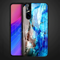 Luxury Artistic Marble Glass Case for Vivo V15 Pro