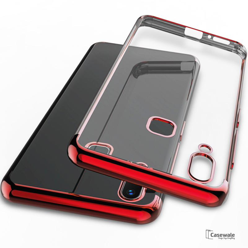 High-end Fashion Transparent Plated Case for Vivo V9