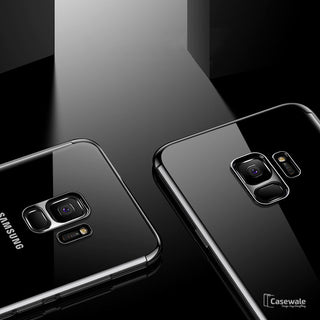 Galaxy S9/S9 Plus High-end Fashion Transparent Plated Phone Case