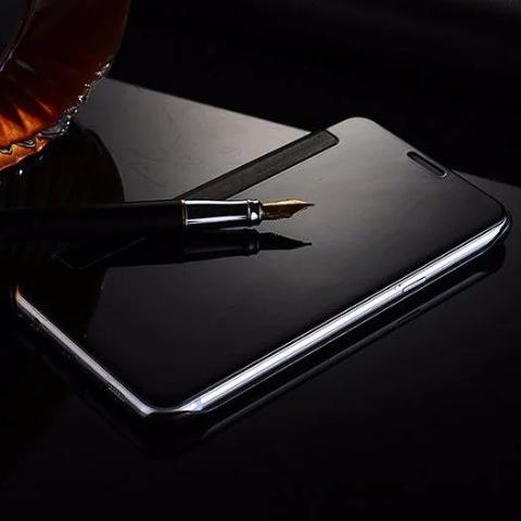 Galaxy J7 Prime Mirror Plating Flip Case