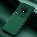 IQS Design Soft Leather Texture Case with Magnetic Car Vent For Oneplus 7T / 7T Pro