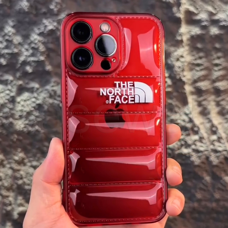 iPhone 12 Series Luxury North Face Puffer Phone Case