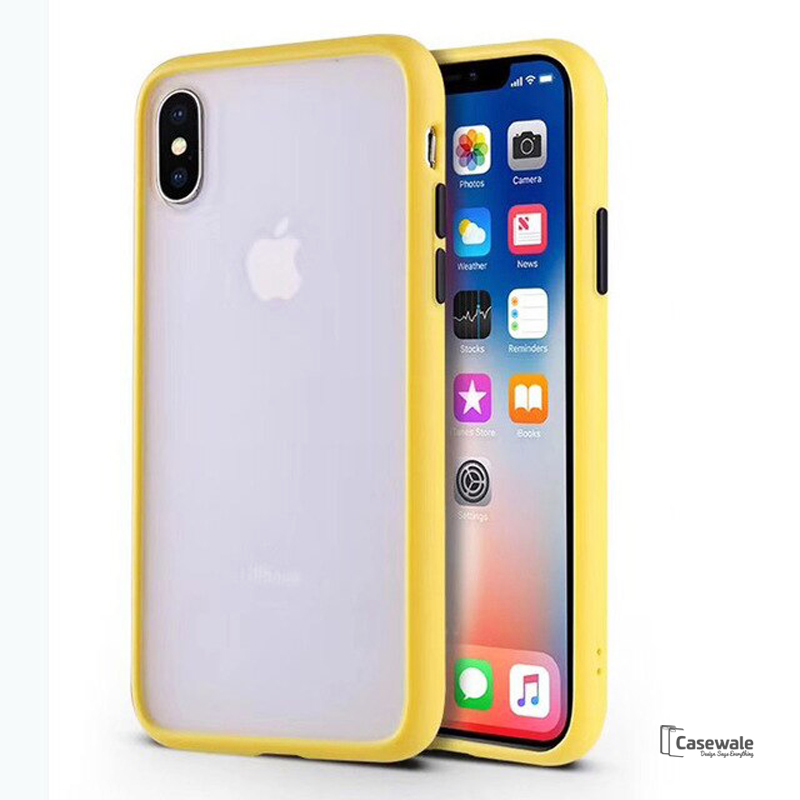 Anti-knock Armor Transparent Matte Hard Case for iPhone X, XS, XR or XS Max