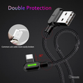 MCDODO 90 Degree Fast Charging Cable for iPhone Type C