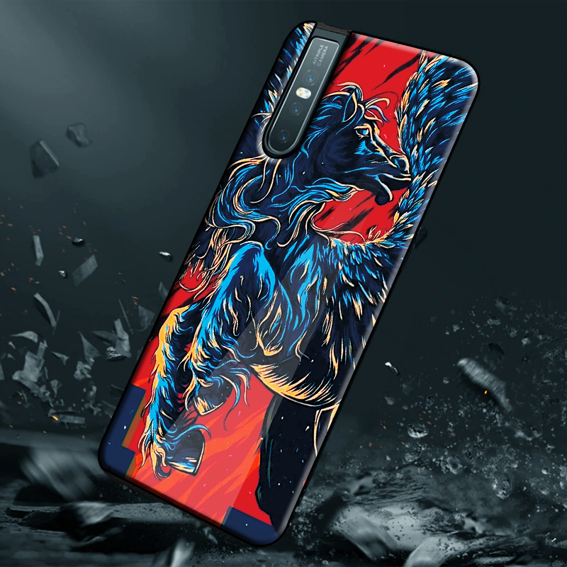 Horse - Universal Symbol of Freedom Pattern Glass Case for Vivo V15 Pro