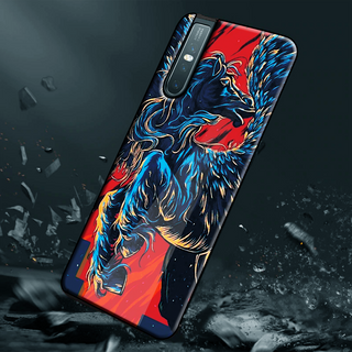 Horse - Universal Symbol of Freedom Pattern Glass Case for Vivo V15 Pro
