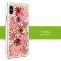 Original Flash Foil Petals Genuine Flower Case for iPhone XS