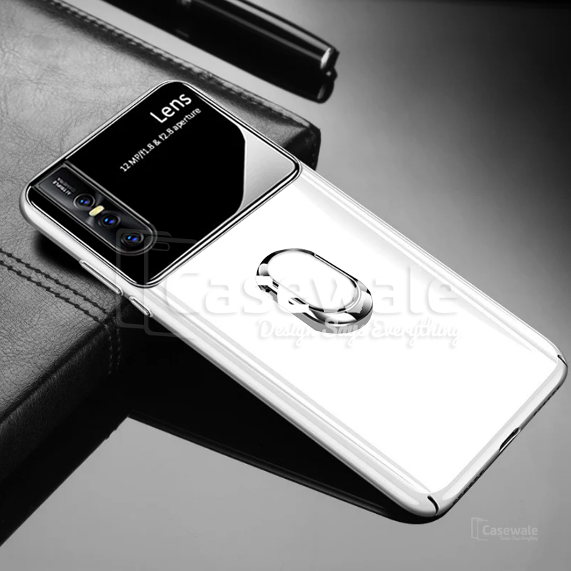 Luxury Mirror Effect Ring Bracket Phone Case for VIVO V15 Pro