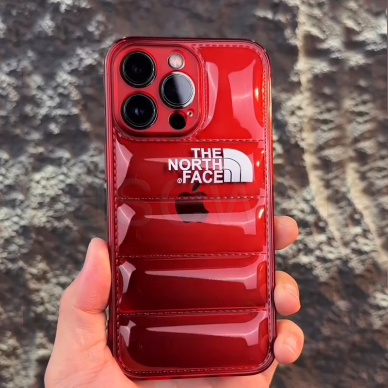 iPhone 12 Series Luxury North Face Puffer Phone Case