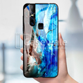 Luxury Artistic Marble Glass Case for Vivo V15 Pro