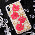 Original Flash Foil Petals Genuine Flower Case for iPhone XS