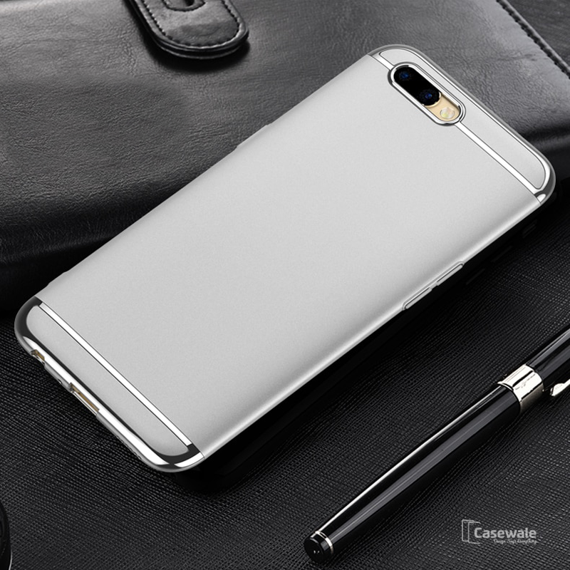 Luxury 3 in1 Electroplating Back Case For Oppo F9