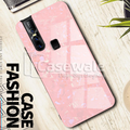 Luxury Marble Pattern Tempered Glass Case for Vivo V15 Pro