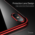 iPhone X High-end Fashion Transparent Plated Mobile Phone Case