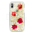 Original Flash Foil Petals Genuine Flower Case for iPhone XS