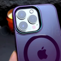 iPhone 13 Series Purple Color Magsafe Transparent Case