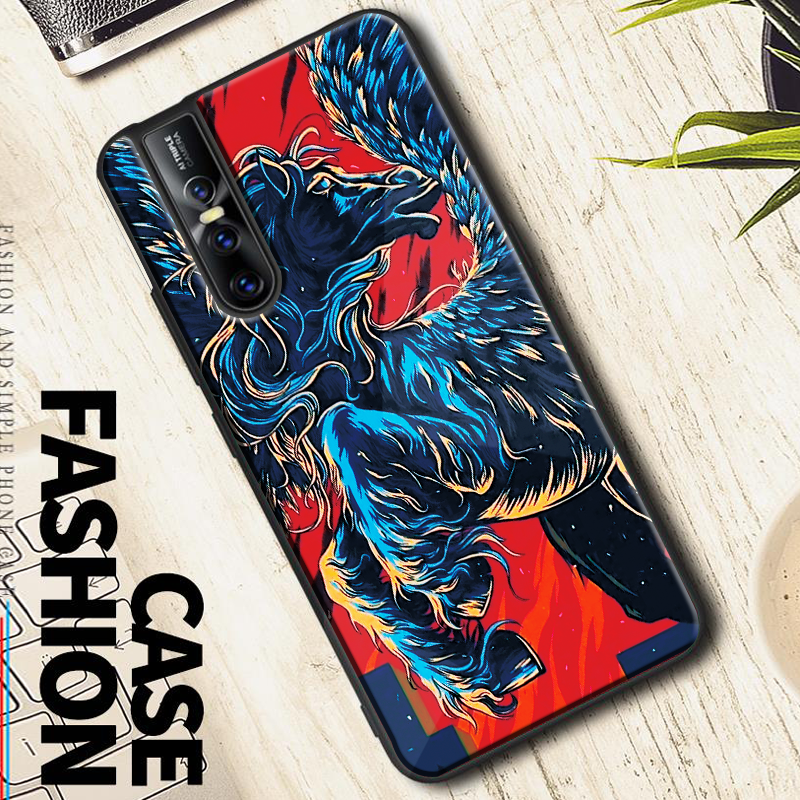 Horse - Universal Symbol of Freedom Pattern Glass Case for Vivo V15 Pro