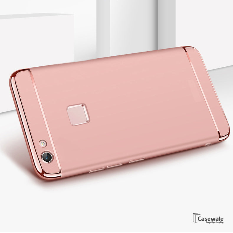 Luxury Electroplating 3 in 1 Case for Vivo V7/ V7 Plus