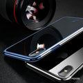 iPhone X Luxury Plating Hard Plastic Transparent Case [New Edition]