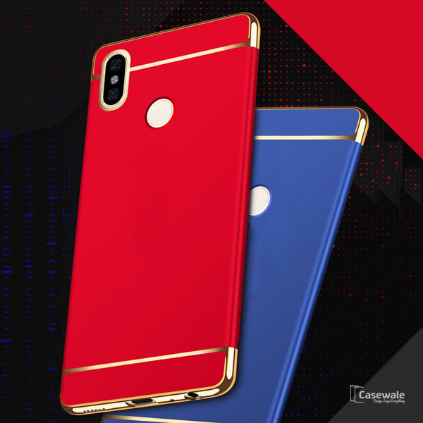 Luxury Electroplating 3 in 1 Case for Redmi Note 5 Pro