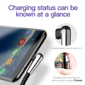 Baseus 90 Degree Lighting USB Type C Cable For Samsung