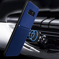 IQS Design Soft Leather Texture Case with Magnetic Car Vent for Redmi Note 8
