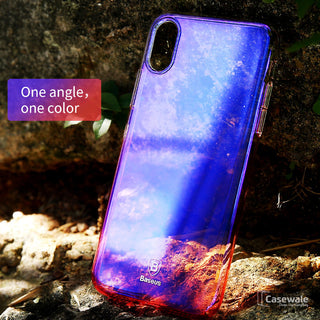Luxury Aura Gradient Hard PC Case for iPhone X