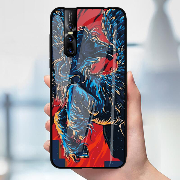 Horse - Universal Symbol of Freedom Pattern Glass Case for Vivo V15 Pro