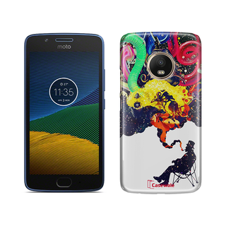 Smoking Colorful Texture for Moto G5 Plus