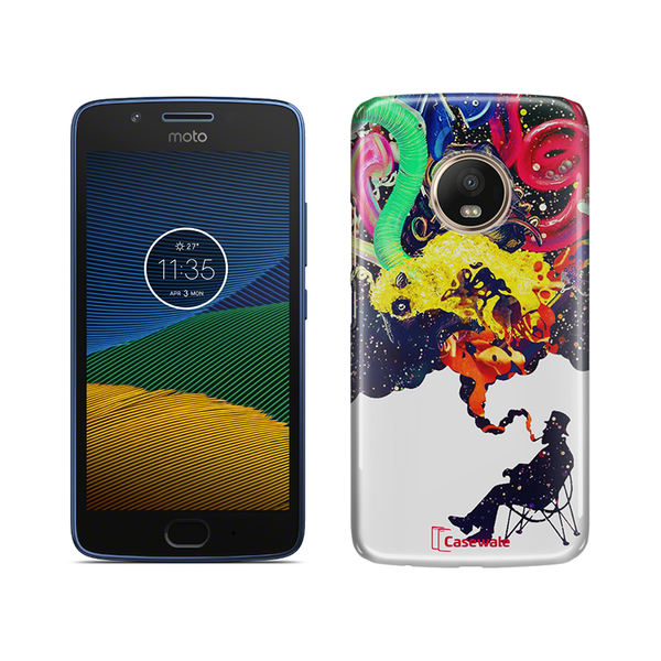 Smoking Colorful Texture for Moto G5 Plus