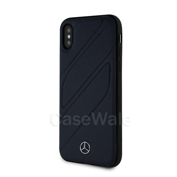 Mercedes Benz ORGANIC I Genuine Leather Hard Case for iPhone XS
