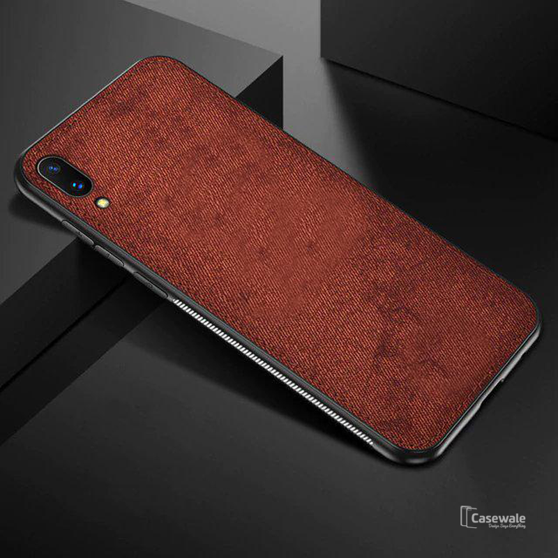 Luxury Cloth Canvas Texture Fabric Case For Vivo V11 Pro