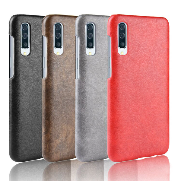 Luxury Leather Finish Full Protection Case for Galaxy A50