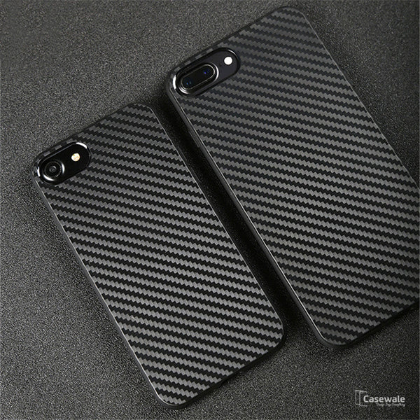 iPhone 8/ 8 Plus Black Original Carbon Fiber Ultra-thin Protection Case