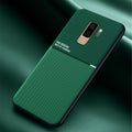 IQS Design Soft Leather Texture Case with Magnetic Car Vent for Galaxy S9 / S9 Plus