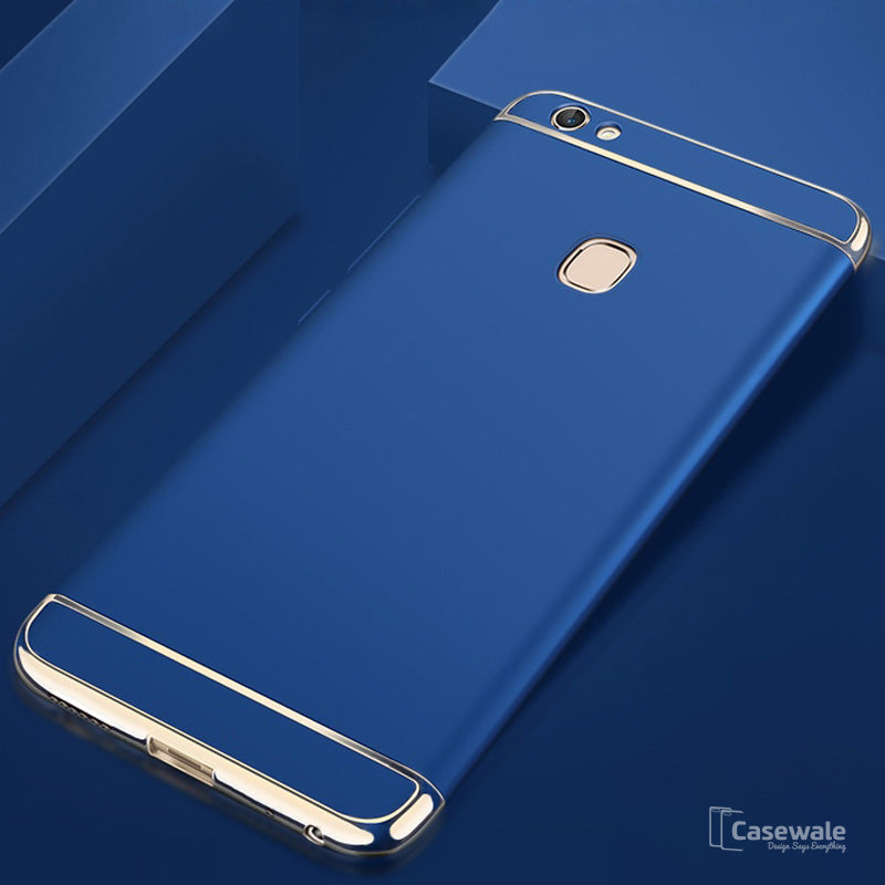 Luxury Electroplating 3 in 1 Case for Vivo V7/ V7 Plus