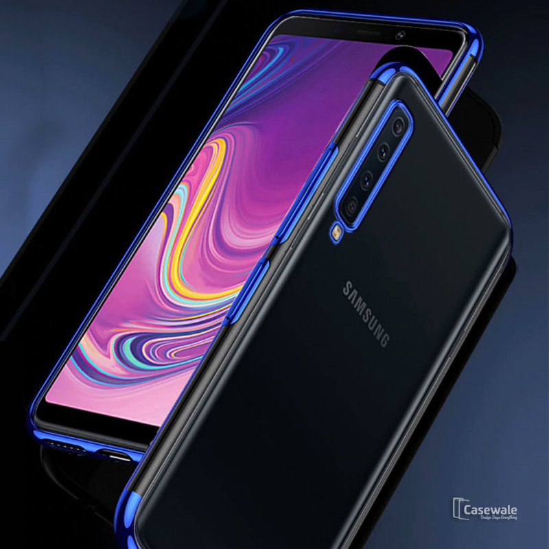 High-end Fashion Transparent Plated Case for Galaxy A9 2018