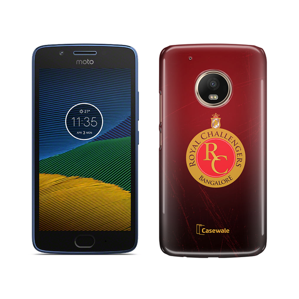 Royal Challengers Bangalore Printed Cover for Moto G5 Plus