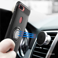 Luxury Armor Magnetic Car Holder Case for Oppo F9 Pro