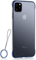 Luxury Frameless Semi Transparent Ring Finger Case for iPhone 11 Series