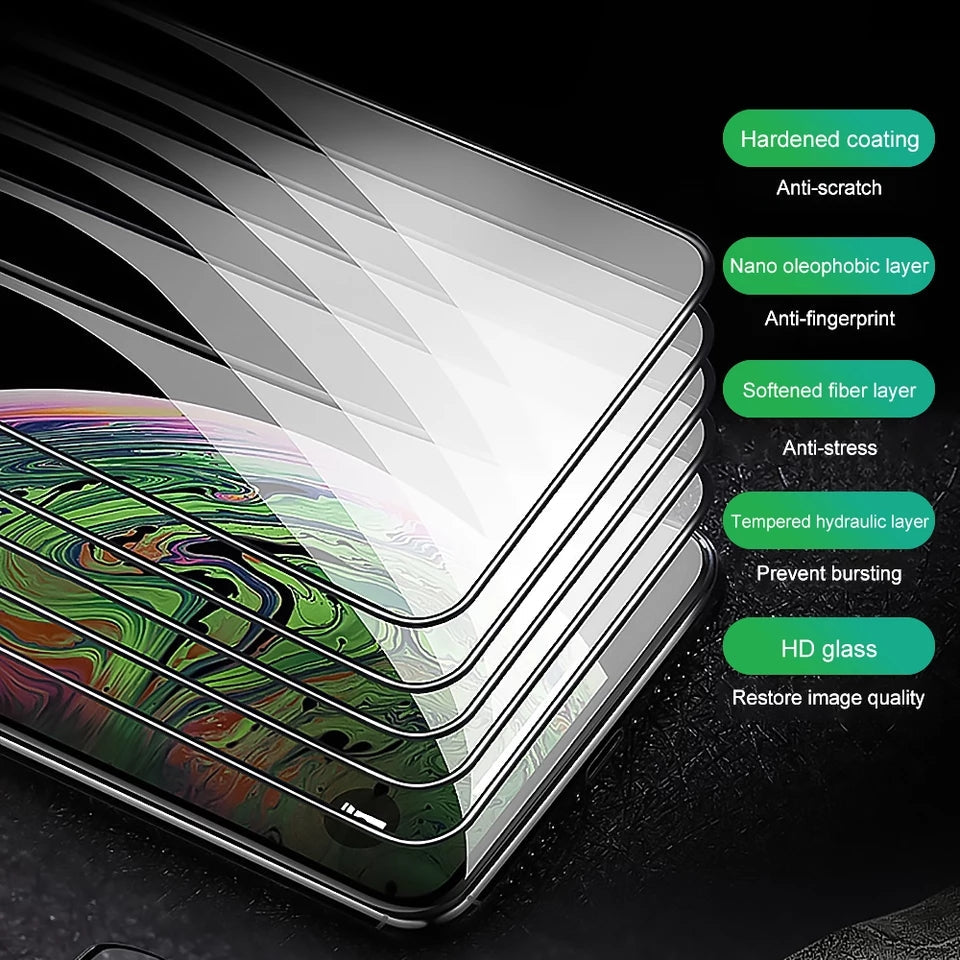 5D Tempered Glass Screen Protector For iPhone & Android Phones [Limited Period Offer]