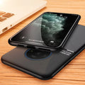IQS Design Soft Leather Texture Case with Magnetic Car Vent For Oneplus 7T / 7T Pro