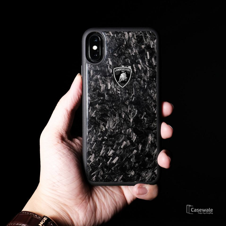 Lamborghini Glossy Finish Marble Case for iPhone XS Max