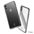 iPhone X Luxury Plating Hard Plastic Transparent Case [New Edition]