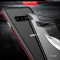 LUPHIE Double Sided Aluminum Metal Glass Case for Galaxy S10/ S10 Plus