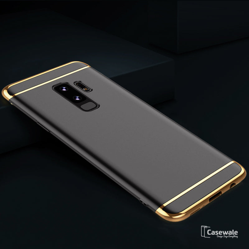 Galaxy S9/ S9 Plus Electroplating 3 in 1 Hard Back Case