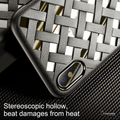 Luxury Grid Weave Hollow Ultra Thin Case for iPhone X
