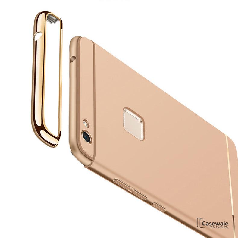 Luxury Electroplating 3 in 1 Case for Vivo V7/ V7 Plus
